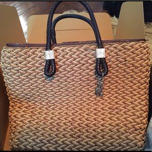 Brighton Woven Straw Handbag